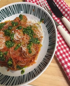 Spicy Mediterranean Sausage with Spaghetti