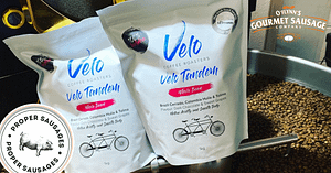 Velo coffee is brewing at OFlynns Sausages