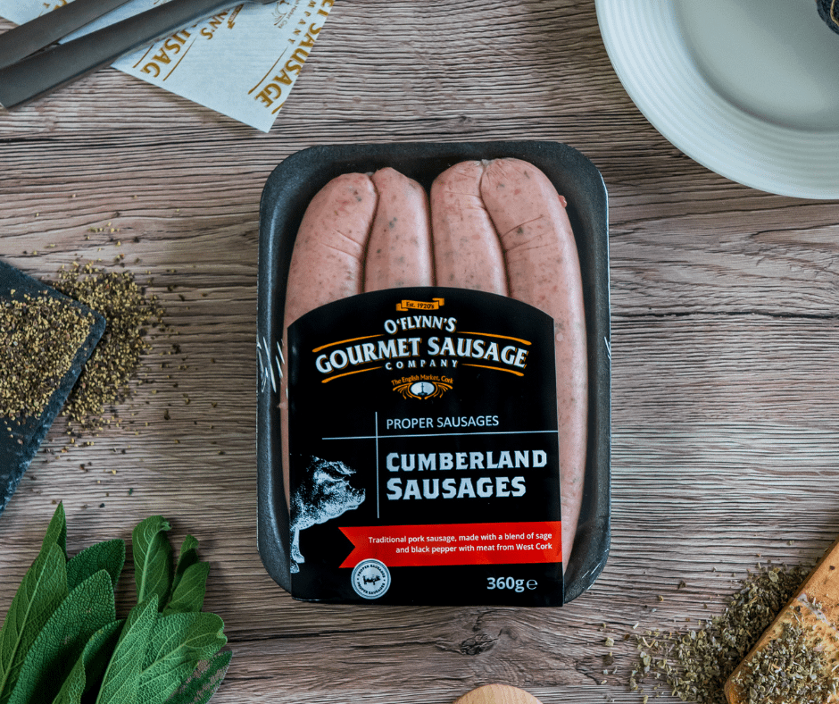 Cumberland Sausages OFlynns Gourmet Sausage Company